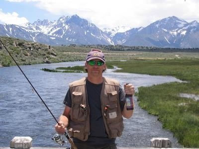 Chillin'  ck out the background Killer huh? near Mammoth Lakes